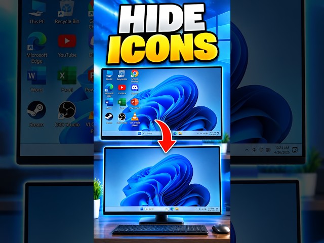 How to Hide Desktop Icons on Windows PC & Laptop