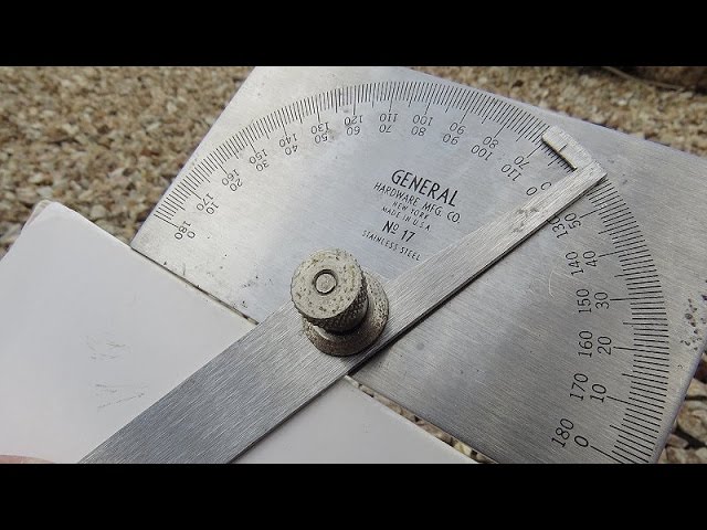 Machinist's Tool, Vintage Stainless Steel Protractor