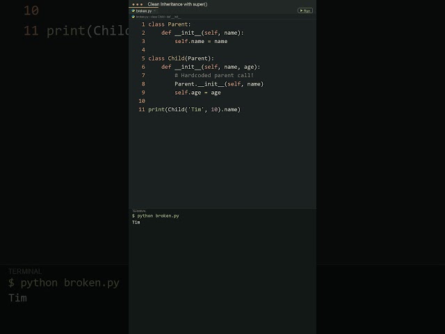 How super() in Python Actually Works! 🚀 #shorts #python