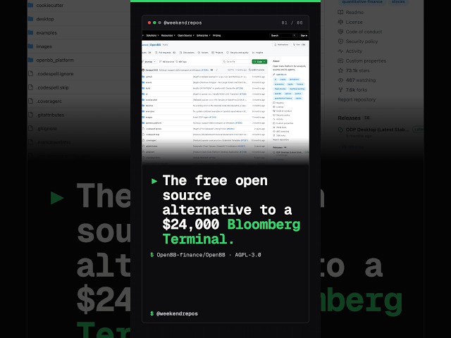 OpenBB: The $24,000 Bloomberg Terminal Killer in Python