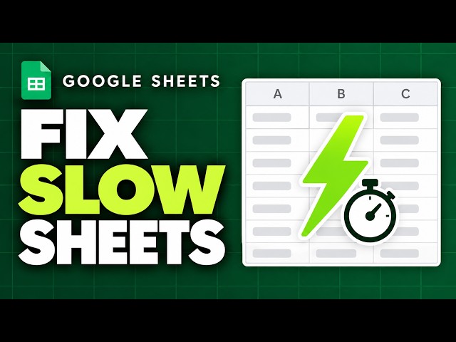 How to Speed Up Large Google Sheets | Performance Optimization Tutorial