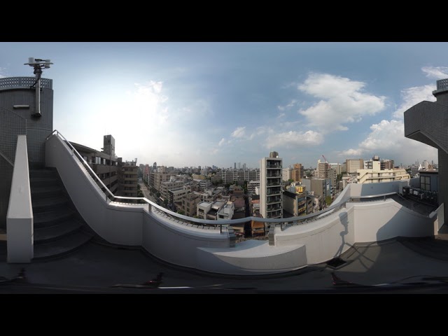 360 8KVR  Tokyo City from the Roof Top