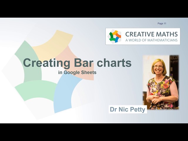 Spreadsheets with Dr Nic: Making Bar Charts in Google Sheets