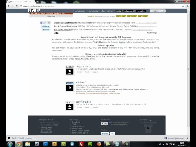 PHP Tutorial 1 - Installing EasyPHP & Context