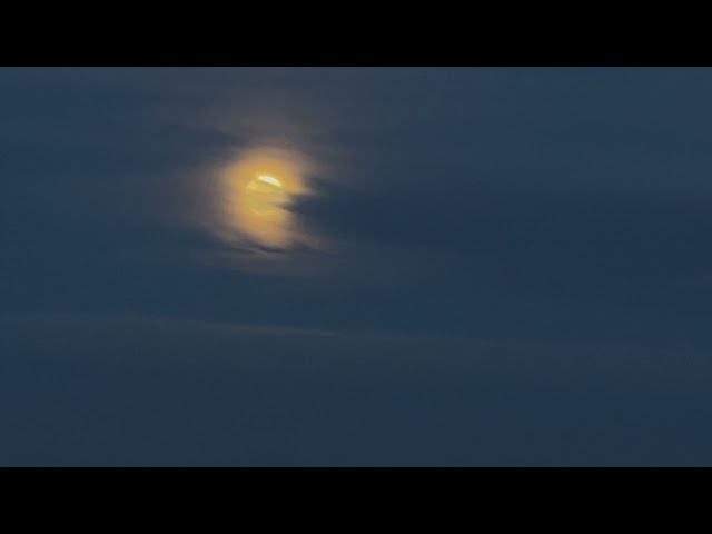 Full Moon over the Las Vegas Airport
