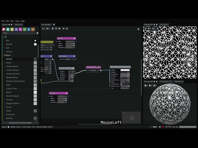 User interface and making your first glorious material - Material Maker 1.6 tutorial