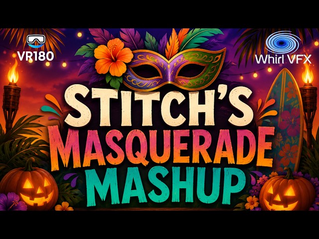 Stitch’s Masquerade Mashup | Mickey’s Not-So-Scary Halloween Party 2026 | 8K VR180 3D