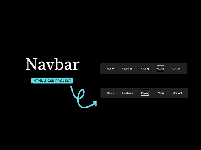 Navbar with Hover Effects Using HTML & CSS | Beginner Friendly