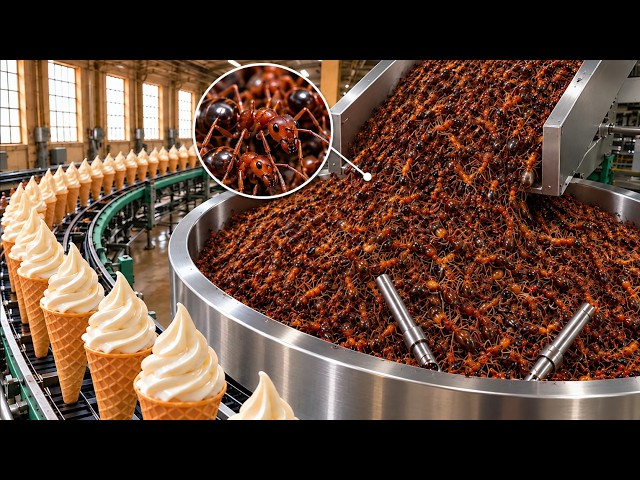 Inside an Edible Ant Ice Cream Factory | Full Manufacturing Process