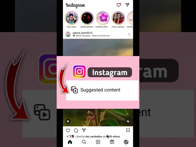 Instagram Suggested Content 2023