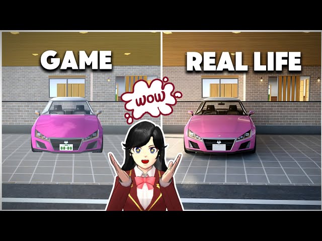 Game VS Real Life of Rina Tamaki's House | Sakura School Simulator in Real Life Part 1 💗