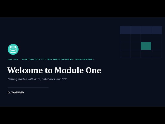 SNHU - DAD-220 Module 1 Welcome | Databases, SQL, zyBooks & Codio Explained