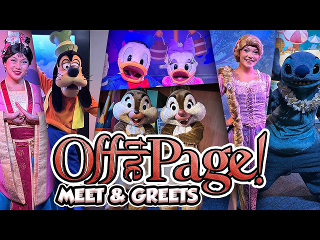 Off the Page! Character Meet & Greets - The Magic of Disney Animation