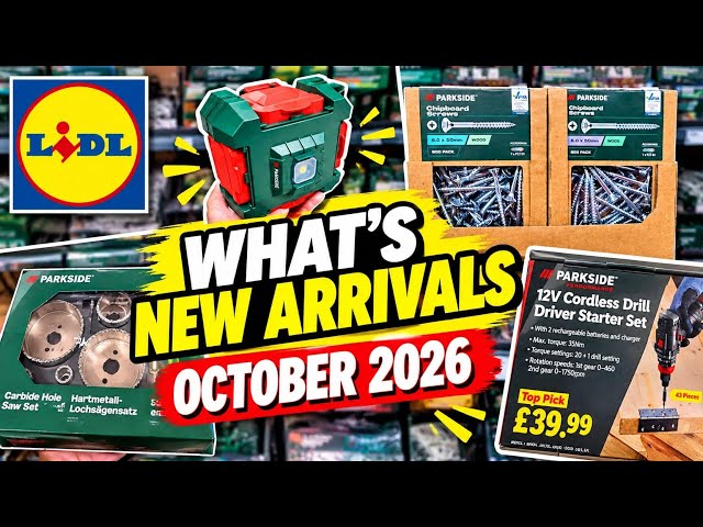 LidL PARKSIDE Tools Drop | What's New Arrivals Parkside Tools in Middle of Lidl October 2026 