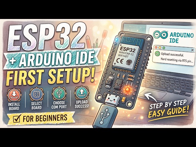 How to Connect ESP32 to Arduino IDE | ESP32 Setup for Beginners