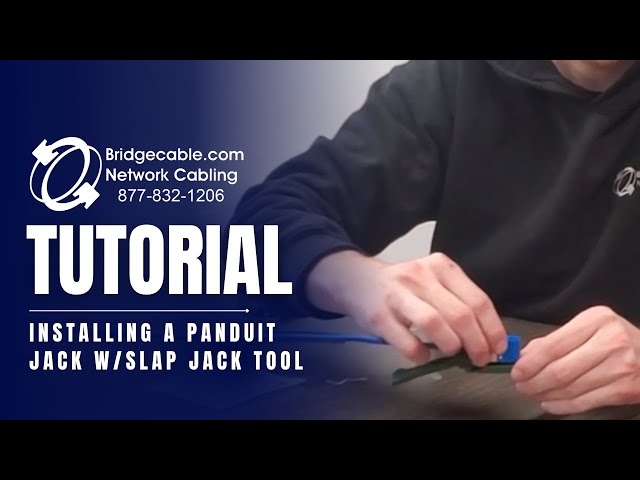 Install a Panduit Network Jack for CAT6 w/Slap Jack Tool Termination Keystone Module | BridgeCable