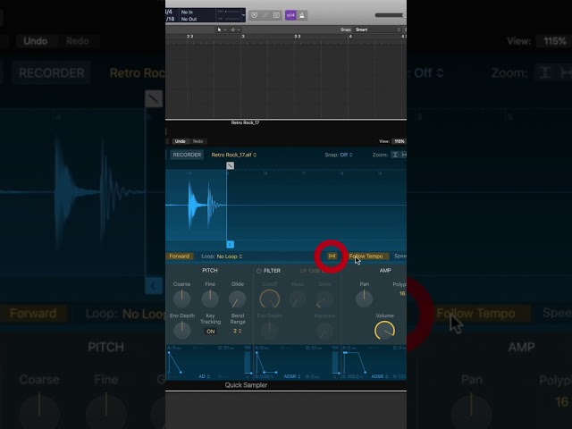 Logic Pro Quick Sampler Drag n Drop (3) #logicprox  #Quicksampler  #logicpro #musicstudio