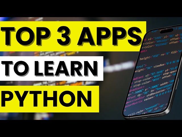 🐍 TOP 3 Best Apps to Learn Python in 2026 | The Best Python Learning Apps for Beginners
