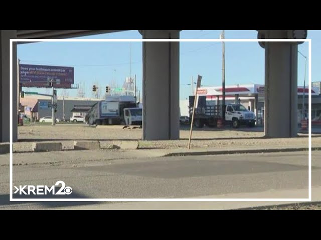 Lanes closures Monday for work on North Spokane Corridor along Greene Street