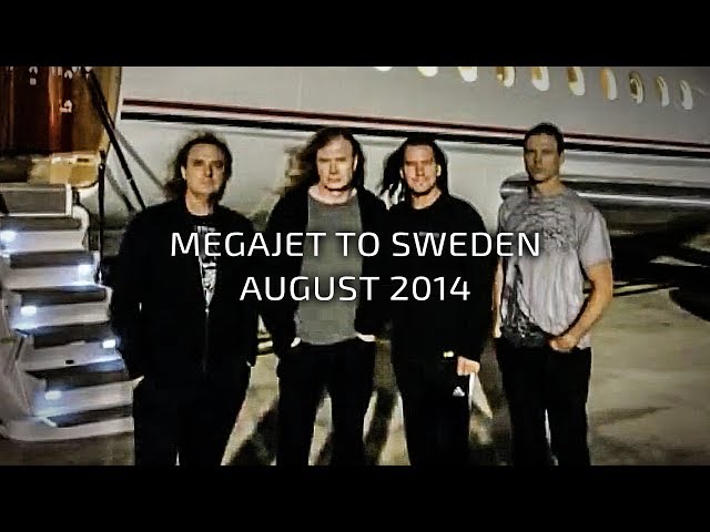 Megadeth - Megajet Spain to Sweden - Aug 1, 2014