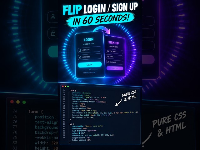 Stop building boring login forms #webdev #coding