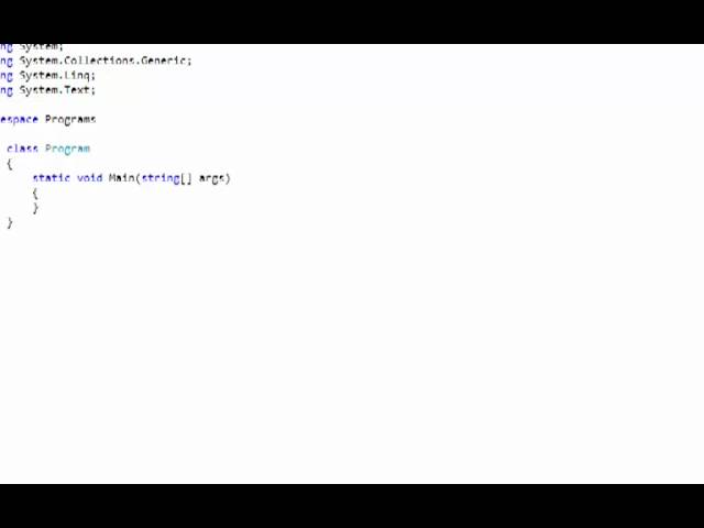 console program