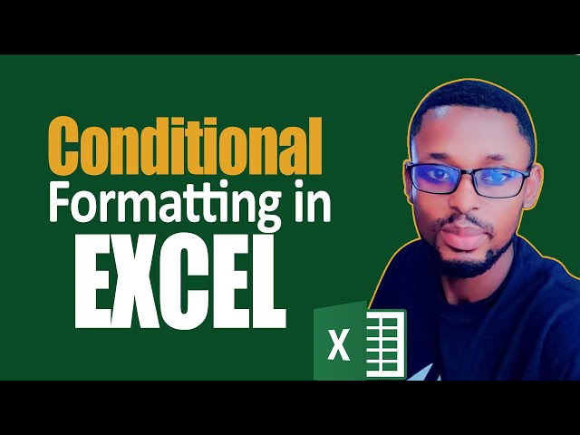 Conditional formatting in excel