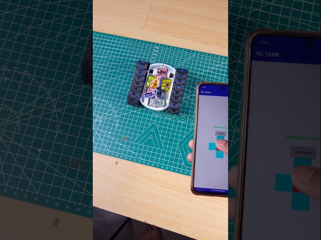 Mini Tank Robot 🤖 Controlled via App | DIY Arduino Project | #ashwinprojects #AltiumStudentLab