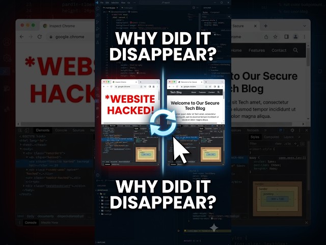 Why Do Inspect Element Changes Disappear After Refresh? 🤔 #shorts