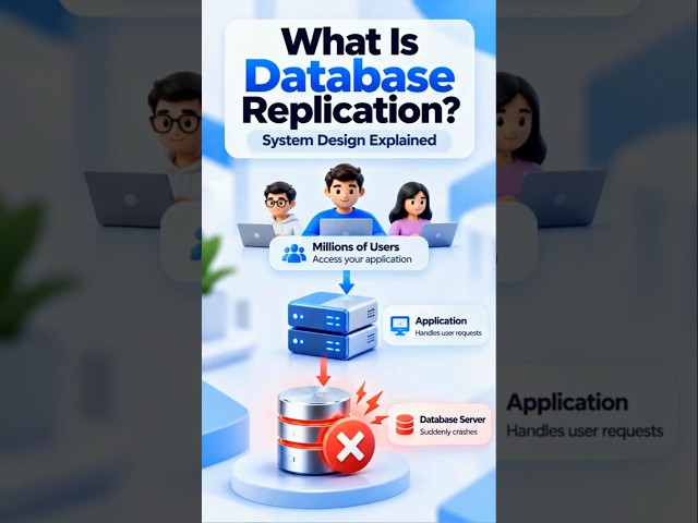 What is Database Replication? | System Design Explained #databasereplication #systemdesign #database