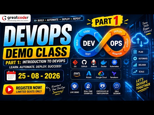 DevOps Demo Class Part 1 | Introduction to DevOps | @greatcodertranings