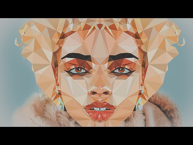 Low Poly Portrait Effect - Illustrator Tutorial