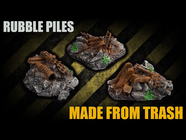 How to Make Simple Rubble Piles for Wargaming