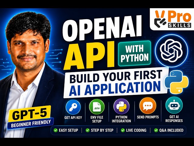 OpenAI API Integration with Python | Build Your First AI App | GPT-5 Tutorial | Agentic AI Course