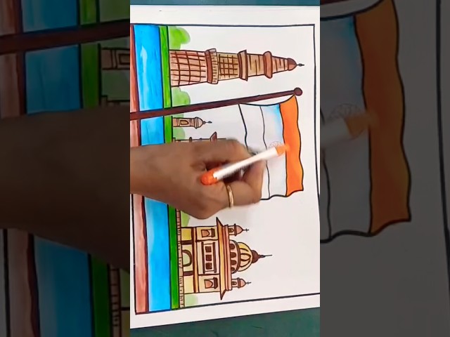 Independence Day poster drawing 2026 #15august #drawing #poster #india #trending