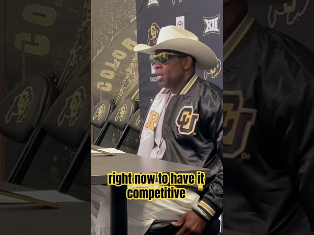 Coach Prime wants NFL-style spring game competition #cfb #deionsanders #cubuffs #coachprime #shorts