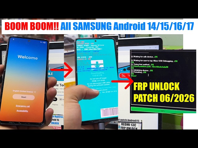 Samsung FRP TOOL 2026, Remove Google Account Samsung Android 14/15/16/17 | FRP Bypass