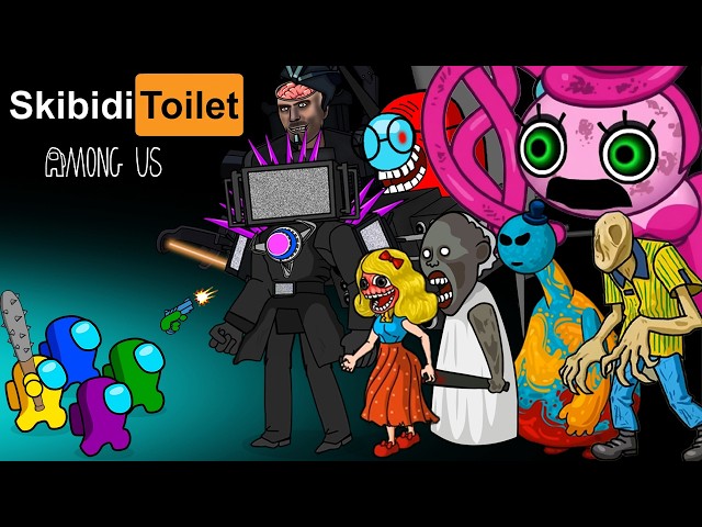 어몽어스 Mini Crewmate VS ALL SKIBIDI TOILET & ALL ZOMBIES, GRANNY, DOEY | FUNNY AMONG US ANIMATION