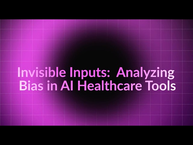 Invisible Inputs: Analyzing Bias in AI Healthcare Tools (Grades 9-12)