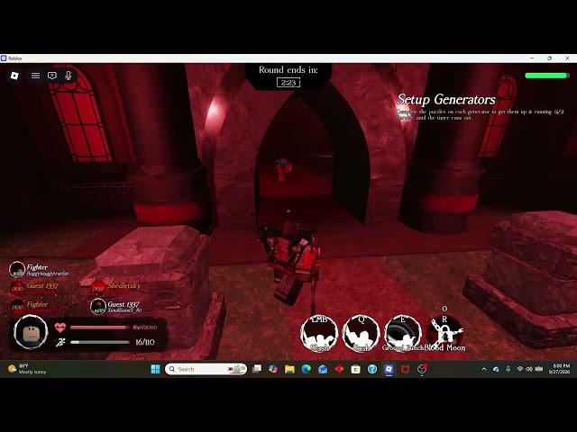packing up everyone as chain in roblox Eternal Destination