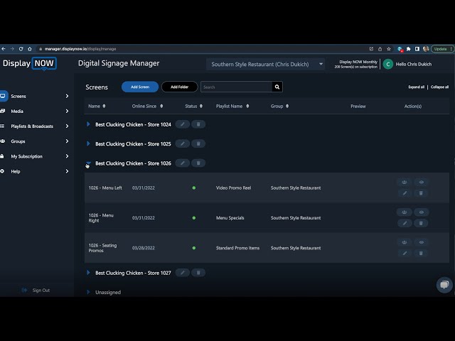 Display NOW Digital Signage Software Demo Video
