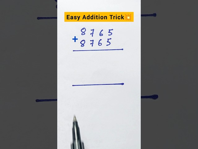 This Addition Method Makes Big Sums So Simple #addition #math #child #method
