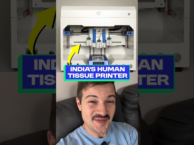 This made-in-India 3D printer uses living cells as ink