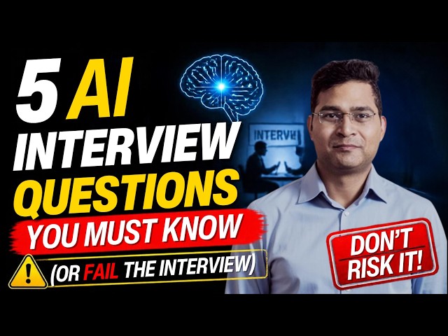 Top AI Interview Questions and Answers (Part 1: Fundamentals)