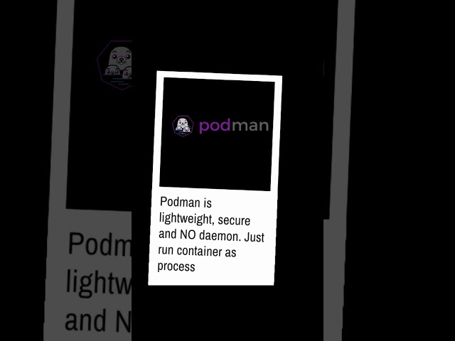 Podman vs. Docker: The Future of Container Management Revealed!  #shorts #podman #docker