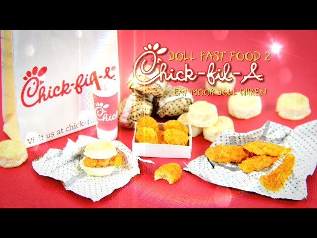 DIY - How to Make: Doll Fast Food 2 - CHICK FIL A - Handmade - Doll - Crafts
