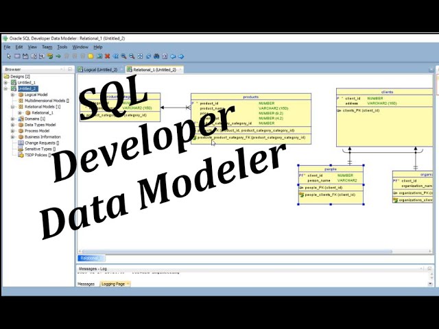 Create Database design in Oracle SQL Developer Data Modeler