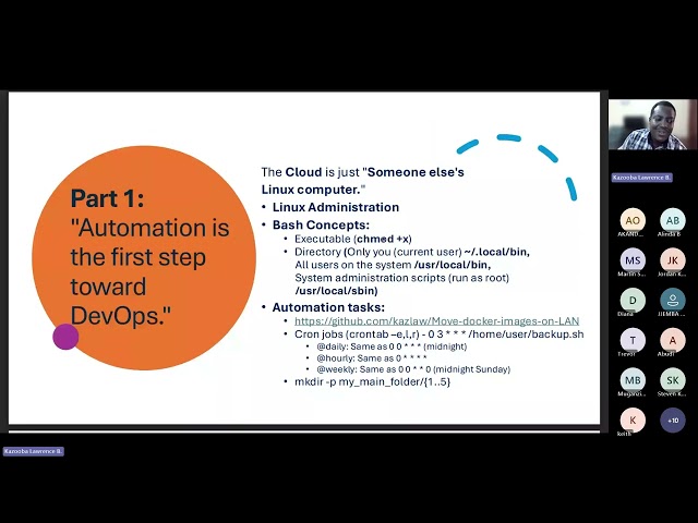 Linux Administration and Bash scripting - KDC Webinar
