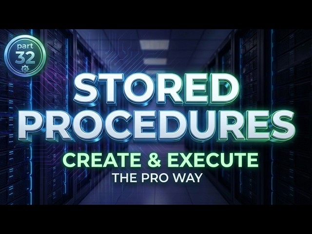 Stored Procedures in SQL Server Explained | Create, Execute, Use Stored Procedures | DBMS Lecture 32
