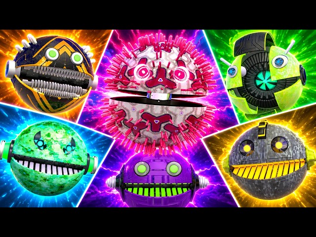 PACMAN 3D Giant Mechanical Robot Character Study | Blender Simulation Test
